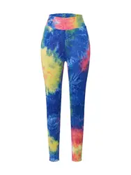 Urban Classics Leggings royalblau / gelb / melone