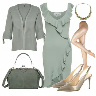 Party Outfits mit Beige/Gold Feinstrumpfhose/Kompressionsstrumpf/Strumpfhose Große Größe/Anti-thrombose Strumpf/Nylonstrumpf/stützstrumpfhose Falke "magic"