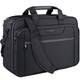 KROSER 18  Laptop Tasche Erweiterbare Laptop-Aktentasche Passt bis zu 17,3 Zoll Laptop wasserdichte Umhängetasche für die Schulter Computertasche für Business/Schule/Männer/Frauen-Schwarz MEHRWEG