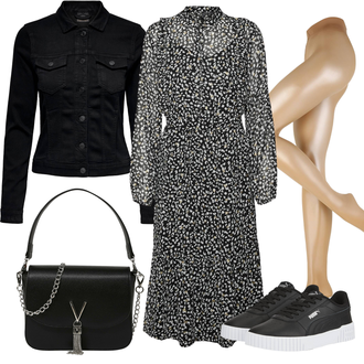 Sommer Outfit mit Schwarz Mantel/Bluse Große Größe/Blusenjacke/Crop Jacke/Kurzjacke/Jeansjacke/Shirtjacke/Kurze Jeansjacke/Sommerjacke/Wolljacke Only "Schönes Frühlings Outfit"