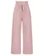 Machbaby Damen Hosen Breites Bein Hohe Taille Anzughose mit Unsichtbarer Schnalle und Reißverschluss Büro Pants Einfarbig Formal Freizeithose mit Bund Taschen(Rosa,M)