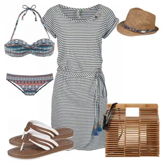 Outfit mit Bademode Lascana "Beach"