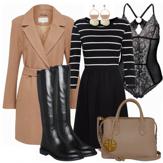 Outfit mit Blau Stiefel Vagabond Shoemakers "Lady"
