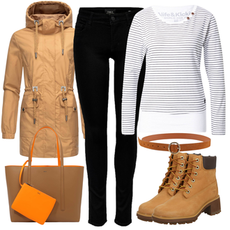 Vintage Outfits mit Schwarz Jeans Lederjacke/Biker Jeans/Low Rise Jean/Low Waist Jean/Push up Jeans/Slim Fit Jeans/Cuir Chaussures/ThermoJeans/Winterjacke Only "Outfit für den Herbst"