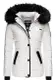 Marikoo Steppjacke Unique modische Winterjacke mit Kunstpelz-Kapuze