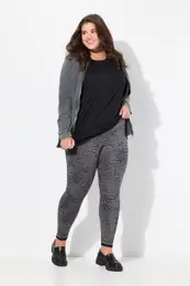 Legny, leopard vzor, zk nohavice, sovan lem