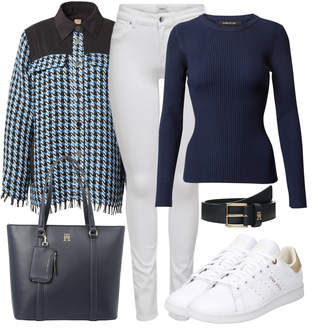Outfit mit Feinstrickpullover Karen Millen "Street Style Outfit"