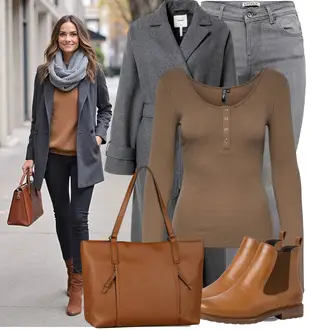 Outfit mit HellGrau/Grau/DunkelGrau Lederjacke/Ankle Boot/Biker Jeans/High Waist Jeans/Jeans mit Schlitz/Low Rise Jean/Low Waist Jean/Push up Jeans/Slim Fit Jeans/Cuir Chaussures/Thermojeans/Winterjacke Only "Cooler Look für den Frühling"