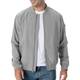 Rdruko Bomberjacke Herren Blouson jacke Übergangsjacke Leichte Fliegerjacke Herbst Male Freizeit Outdoor Jacken-Hellgrau M