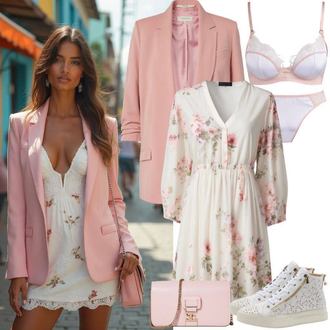 Tenues d'Été Tendance avec Blanc/Crème Baskets Vintage/Chaussure de Skate/Basket Fine/Baskets à Plateforme/Basket Basse Reebok "Tenue de printemps"Look: Esthétique, Sportif, Patineur, Classique, Rap, Unisexe, Cool, Vêtement de Rue, Tendance