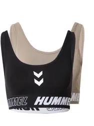 Hummel Sport-BH nude / schwarz / weiß