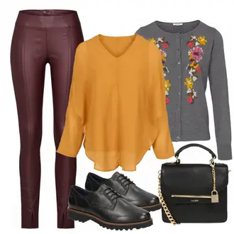 Outfit mit Schwarz Schuh Sioux "Mela"