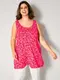 Longtop mit Blumen-Print rot Sara Lindholm