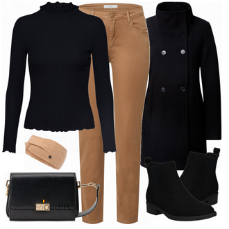 Outfit met bruin Brax "Herfstkleding"