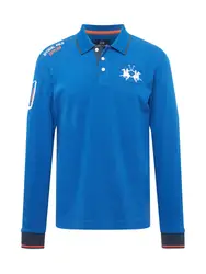 La Martina Poloshirt blau / navy / orange / wei