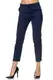 Elara Damen Chinohose Stoffhose Chunkyrayan VS19001-3 Dk.Blue-38 (M)