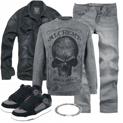 Grau Top Rock Creek kombinieren
