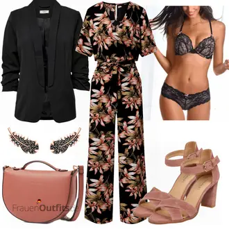 Outfit mit Rot Jumpsuit Only "Modernes Business Outfit"