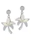 Arco Iris Schmuck Sterling Silber Palme Feueropal und Zirkonia Ohrring für Frauen und Mädchen - SC086e1