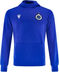 Macron Club Brugge Sweater Hoodie Blauw Senior 2019/2020 - Maat M