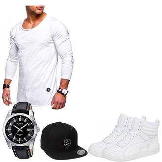 Outfit mit Blau/Schwarz Hut Volcom "BEST"