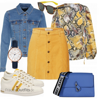 Outfit mit Grau Sneaker Geox "MINKPINK Rock LAPS"
