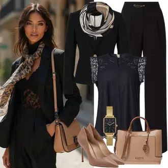 Business Outfits mit Schwarz Shirt & Top Große Größe/Tunika/Bluse/Bluse Oberteil/Kinder Spielzeug/Carmen­bluse/Crash­bluse/Außergewöhnliche Bluse/Spitzenbluse/Spitzentunika/Kurzarmbluse/Ärmellose Bluse/Schluppenbluse Hailys "Eleganter Look"