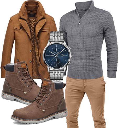 Braun Overall/WinterMantel/Winter Parka Lavnis kombinieren