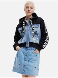 Blue and Black Ladies Hoodie Mickey Mouse - Women