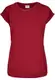 Urban Classics Damen Ladies Organic Extended Shoulder Tee T-Shirt, Burgundy, M