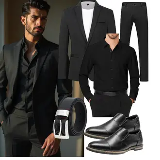 Casual Hochzeit Outfit mit Allthemen, J.VER "Business Outfit"Look: Casual, Büro, Business, Festival, Party, Abschlussball, Hochzeit, Ball, Bank, Wasen, Boyfriend, Classic, Sportlich, Streetwear, Uni, Leger, Stil, Dad, Vatertag, Konzert, Bar