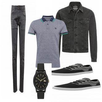 Outfit mit Grau Sneaker Volcom "About You"