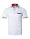 LIUPMWE Herren Poloshirts Kurzarm Baumwolle Polo Shirts Polohemd Männer Slim Fit Golf T-Shirt Mit Taschen S-XXL,M,Weiß