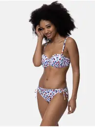 White polka dot bottom of swimwear Antibes - Women