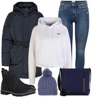 Outfit mit Blau/Grau Hut BILLABONG "Outfits für jeden Tag"