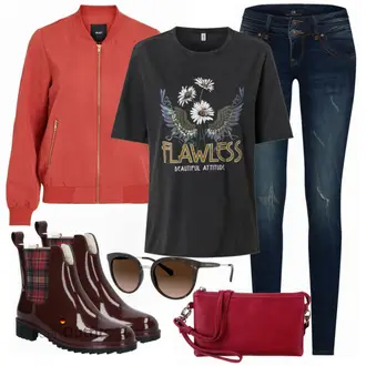 Outfit mit DunkelGrün/Khaki/Grün Hose Große Größe/Mantel/Strick Große/Sweatmode/Shirt & Top Große Größe/Baggy Jeans/Cargojeans/Mom Jean/Jeans-Culotte/Loose fit Jeans/Dad Jeans/Lederjacke/Bundfaltenjeans/Vintage Jeans/Cropped Jeans/Formelles Hemd/Boyfriend Jean/Wide Leg Jean Only "Perfekt für den Herbst"