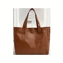 Stylish Large Capacity Tote Bag For Women - Chic Shoulder Handbag With Closure, Foldable Design, And Multiple Compartments In Black, Tote Bag