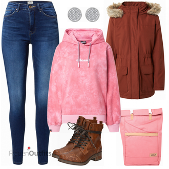 Outfit mit Rosa Ellesse "Wash Out Alltagsoutfit"