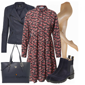 Outfit met blauw Laars Camel Active "Herfstkleding"