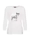 MORE & MORE Shirt silber / weiß