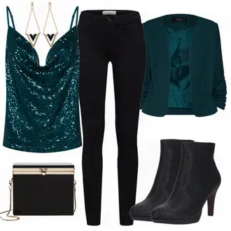 Party Outfits mit Grau Schmuck About You "WoW"