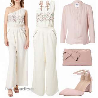 Outfit mit Rosa/Lila Clutch/Kosmetiktasche/Brieftasche/Beuteltasche Ted Baker "Perfekt für den Sommer"