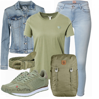 Outfit mit Grün Schuh Sneaker WODEN "Perfekt Für Den Frühling"