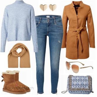 Outfit mit Braun Stiefel UGG "Tolles Freizeitoutfit"