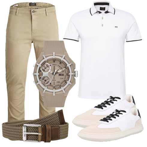 Weiß/Creme/Schwarz Bluse Große Größe/Shirt & Top Große Größe/Poloshirt Jack & Jones kombinieren