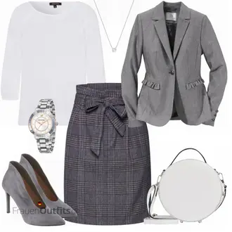 Kurz/Mini Outfit mit Grau Rock VERO MODA "Maria"