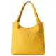 Damen-Schultertasche aus Segeltuch, leicht, Hobo-Handtasche für Arbeit, Schule, Top-Griff, gelb, Einheitsgröße