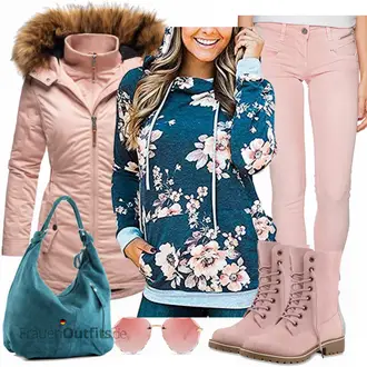 Winter Outfits Festlich mit Rot/Blau/Türkis/HellBlau/DunkelBlau Pullover Bedrucken/Stillpullover/Kapuzenpullover/Pullover mit Reißverschluss "Marikoo Jacken"Look: Sportlich, Casual, Goa, Mom, Outdoor, Zuhause, Hip Hop, Festlich