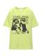 Pull&Bear Majica  limeta / črna