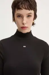 Majica z dolgimi rokavi enska, rna barva, DW0DW19830